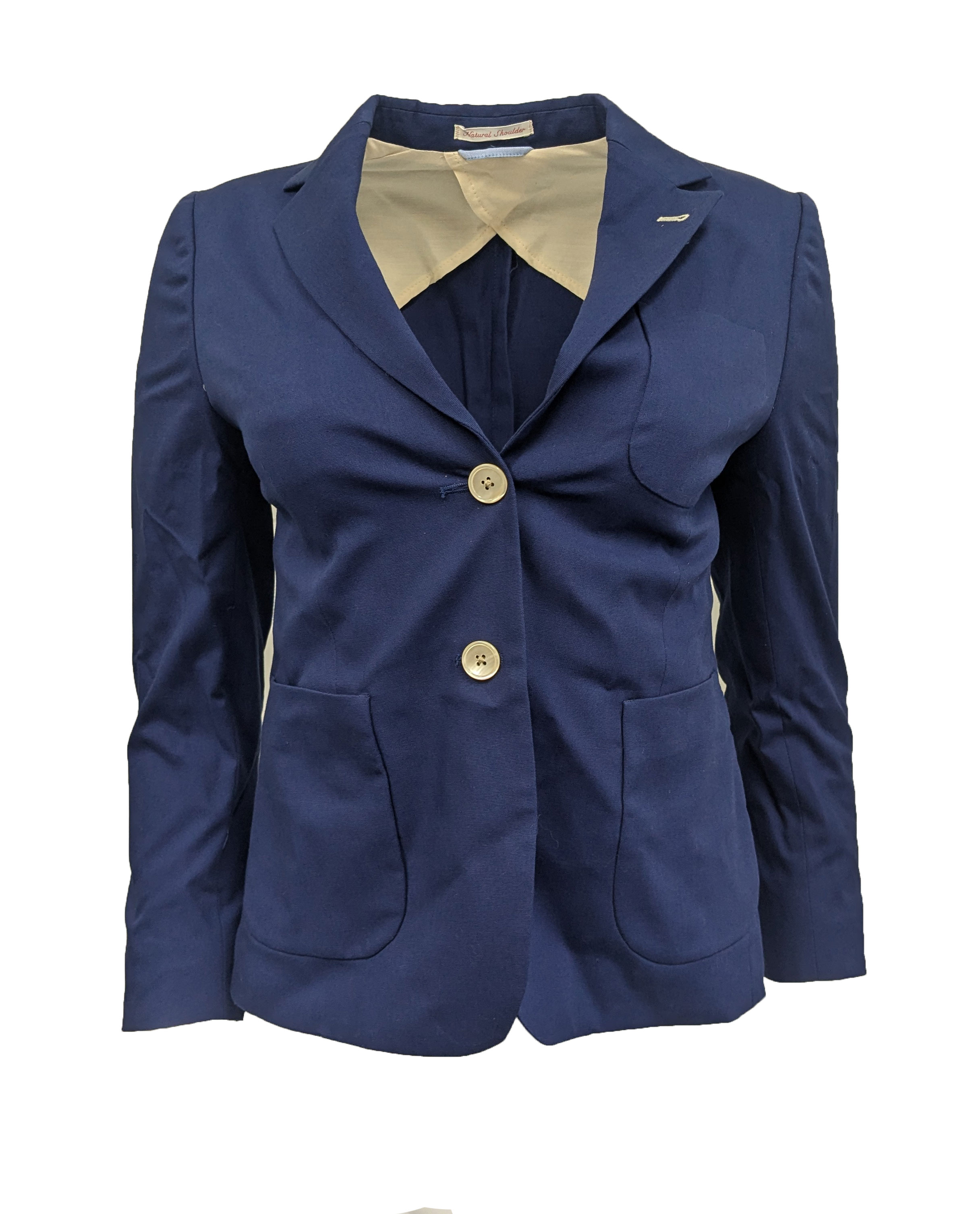 GANT RUGGER Women's Medival Blue Canvas Blazer 476643 | eBay
